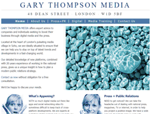 Tablet Screenshot of garythompsonmedia.co.uk